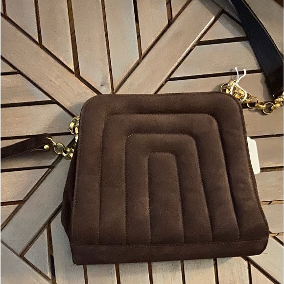 Vintage Jay Herbert by Sharif brown crossbody bag - Picture 1 of 8